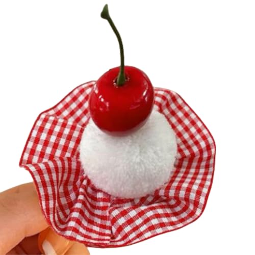DuomaiJJ Kinder-Haarschmuck Pack Von 6 Birthday Cherry Velvet Kleine Haarnadel Für Mädchen Mit Side Pons Clip Süßer Kopfschmuck-1 DuomaiJJ Kinder-Haarschmuck Pack Von 6 Birthday Cherry Velvet Kleine Haarnadel Für Mädchen Mit Side Pons Clip Süßer Kopfschmuck-1 von DuomaiJJ