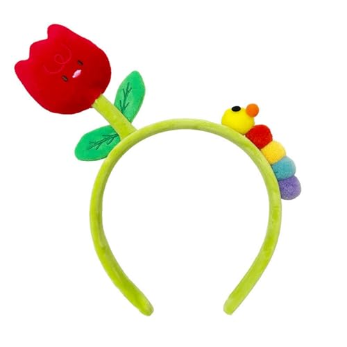 DuomaiJJ Kinder-Haarschmuck Packung Mit 3 Raupenblume Süßes Stirnband Grüne Haarnadelkopfschmuck-rote Blume 1 DuomaiJJ Kinder-Haarschmuck Packung Mit 3 Raupenblume Süßes Stirnband Grüne Haarnadelkopfschmuck-rote Blume 1 von DuomaiJJ