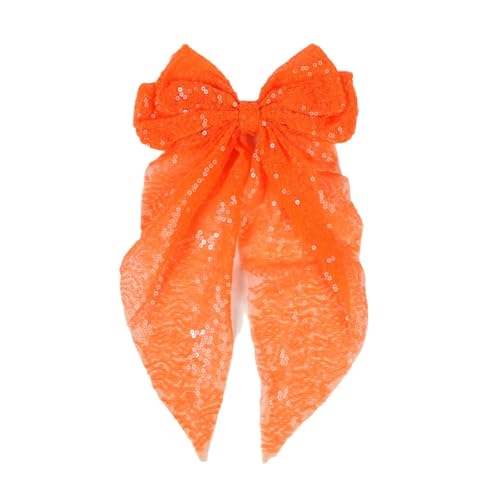 DuomaiJJ Kinder-Haarschmuck Packung Von 2 Mädchen Übergriffen Übergroß-orange von DuomaiJJ