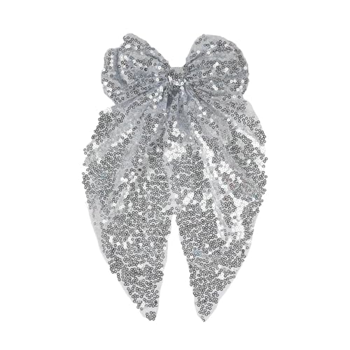 DuomaiJJ Kinder-Haarschmuck Packung Von 2 Mädchen Übergriffen Übergroß-silber von DuomaiJJ