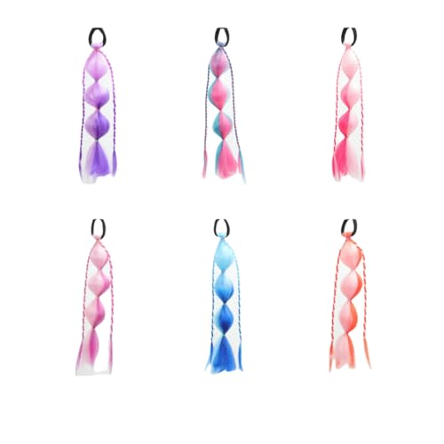 DuomaiJJ Kinder-Haarschmuck Packung Von 4 Farbenfrohen Kinderblasenlaterne -braid -gradientenperücken Ponytail Twist Braid-gemischte Farbe DuomaiJJ Kinder-Haarschmuck Packung Von 4 Farbenfrohen Kinderblasenlaterne -braid -gradientenperücken Ponytail Twist Braid-gemischte Farbe von DuomaiJJ