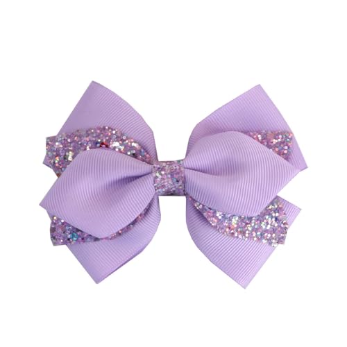 DuomaiJJ Kinder-Haarschmuck Packung Von 4 Kindern Big Bogen Süßes Und Mädchen Haarnadel Glitzer Haarzubehör Accessoires-hellviolett DuomaiJJ Kinder-Haarschmuck Packung Von 4 Kindern Big Bogen Süßes Und Mädchen Haarnadel Glitzer Haarzubehör Accessoires-hellviolett von DuomaiJJ