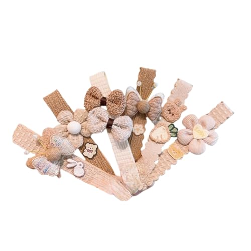 DuomaiJJ Kinder-Haarschmuck Packung Von 6 Kindern Herbst Und Winter Milch Kaffee Farbe Haaraufkleber Mädchen Stirnband Pony-gemischte DuomaiJJ Kinder-Haarschmuck Packung Von 6 Kindern Herbst Und Winter Milch Kaffee Farbe Haaraufkleber Mädchen Stirnband Pony-gemischte von DuomaiJJ