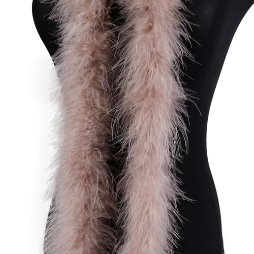 2m 8cm Federboa Truthahnfedern Boa,Flauschige Plüsch-Feder Boa Federstola Federschal Federgirlande für Weihnachtsbaum Hochzeit Basteln Burlesque Karneval Party 20er Jahre Kostüm Deko,ca. 15g Kaffee 2m 8cm Federboa Truthahnfedern Boa,Flauschige Plüsch-Feder Boa Federstola Federschal Federgirlande für Weihnachtsbaum Hochzeit Basteln Burlesque Karneval Party 20er Jahre Kostüm Deko,ca. 15g Kaffee von Duories