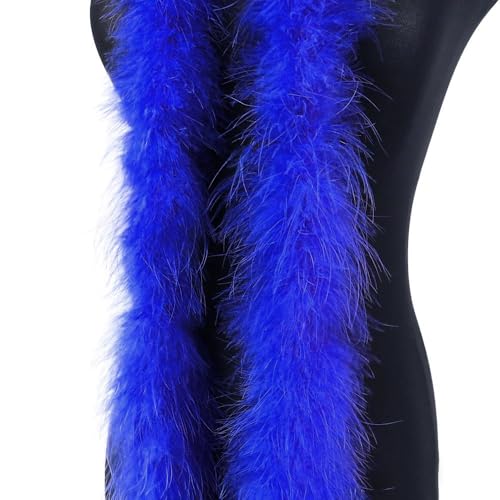 2m 8cm Federboa Truthahnfedern Boa,Flauschige Plüsch-Feder Boa Federstola Federschal Federgirlande für Weihnachtsbaum Hochzeit Basteln Burlesque Karneval Party 20er Jahre Kostüm Deko,ca. 15g Blau 2m 8cm Federboa Truthahnfedern Boa,Flauschige Plüsch-Feder Boa Federstola Federschal Federgirlande für Weihnachtsbaum Hochzeit Basteln Burlesque Karneval Party 20er Jahre Kostüm Deko,ca. 15g Blau von Duories