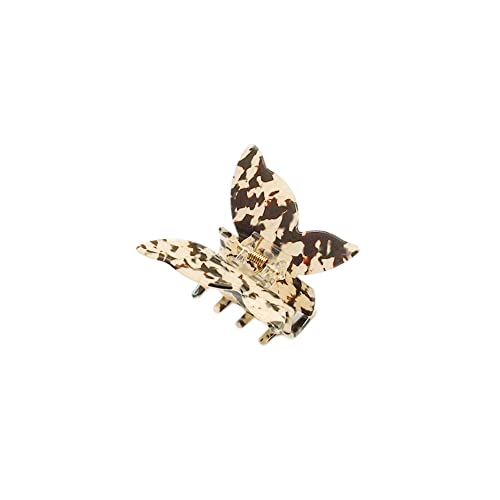 Schmetterling Haarklammern Haarspangen Kleine Haarklauenclips Haifischclip,Haarspangen für dickes Haar Rutschfestes Haar Jaw Clips Haarstyling-Zubehör für Frauen Mädchen,Beige von Duories