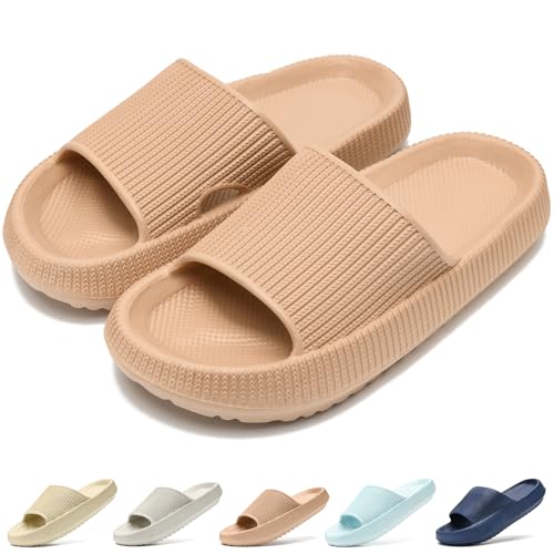 Duovodu Kinder Badelatschen Jungen Mädchen EVA Badeschlappen Weiche Dicke Sohle Wolken Schlappen Rutschfest Dusch Badeschuhe Sommer Strand Pool Rutsche Sandalen von Duovodu