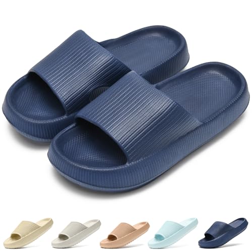 Duovodu Kinder Badelatschen Jungen Mädchen EVA Badeschlappen Weiche Dicke Sohle Wolken Schlappen Rutschfest Dusch Badeschuhe Sommer Strand Pool Rutsche Sandalen von Duovodu