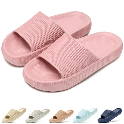 Duovodu Kinder Badelatschen Jungen Mädchen EVA Badeschlappen Weiche Dicke Sohle Wolken Schlappen Rutschfest Dusch Badeschuhe Sommer Strand Pool Rutsche Sandalen von Duovodu