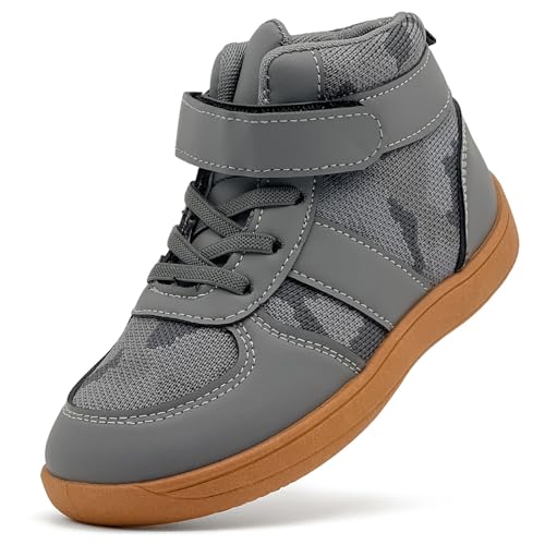 Duovodu Kinder Wanderschuhe Jungen Trekking Wanderstiefel Mädchen High Top Turnschuhe Outdoor rutschfest Winterstiefel Mit Klettverschluss Komfort Sportschuhe Walking Schuhe von Duovodu