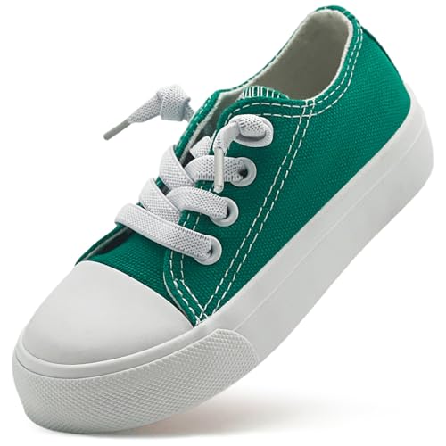Duovodu Kinder Turnschuhe Jungen Segeltuchschuhe Mädchen Canvas Sneaker Unisex Freizeitschuhe Klassische Verstellbare Riemen Sportschuhe von Duovodu