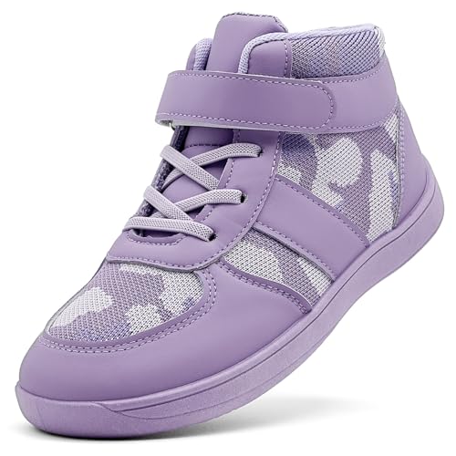 Duovodu Kinder Wanderschuhe Jungen Trekking Wanderstiefel Mädchen High Top Turnschuhe Outdoor rutschfest Winterstiefel Mit Klettverschluss Komfort Sportschuhe Walking Schuhe von Duovodu