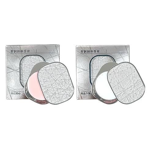 2 Stück Parfümbalsam, Lang Anhaltender Duft, Festkörperparfü, Festkörper-Köln, Duft, Charmantes Festparfü, Natürlicher Duft, Tragbarer Festparfümstift Für Männer Und Frauen von Duqulle