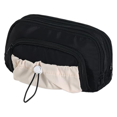 Duqulle Federtasche Beutel - Schlampermäppchen Organizer - Doppelreißverschluss Federtasche mit Zugband für Tagebuchführen Unterwegs Sekundarstufe Korrektur von Duqulle