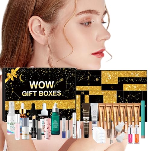 Weihnachtsind Advent Beauty-Kalender, 24-Tage-Schönheits-Make-up-Set Für Frauen & Mädchen, Feuchtigkeitsspendende Gesichts-Makeup Box, Hautpflege Set, Weihnachts Countdown Kalender Für Frauen Mädchen Weihnachtsind Advent Beauty-Kalender, 24-Tage-Schönheits-Make-up-Set Für Frauen & Mädchen, Feuchtigkeitsspendende Gesichts-Makeup Box, Hautpflege Set, Weihnachts Countdown Kalender Für Frauen Mädchen von Duqulle