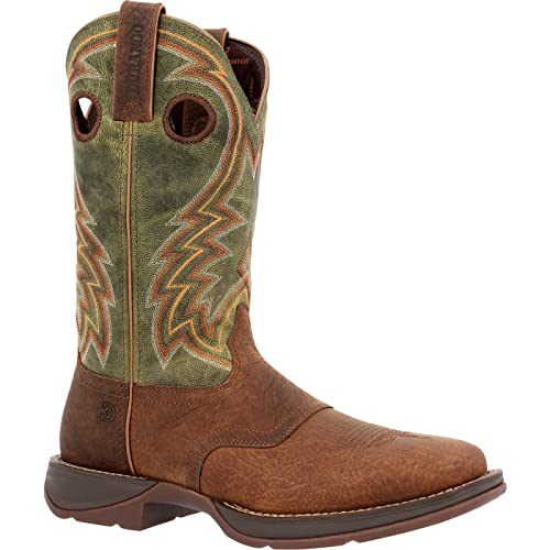 Durango Durango Rebel Herren Westernstiefel, Dunkelkastanienbraun und Jägergrün, Dark Chestnut and Hunter Green, 8.5 Wide von Durango