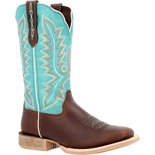 Durango Lady Rebel Pro Damen Bay Brown Artic Blue Westernstiefel, Bay Brown und Arctic Blue, 38 EU von Durango