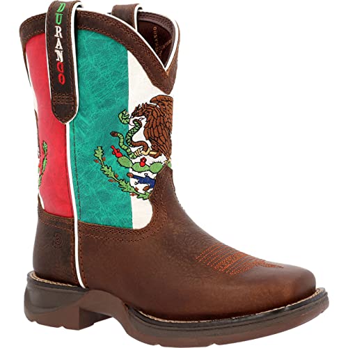 Durango Lil Little Kids Mexican Flag Western Boot Size 6(M) von Durango