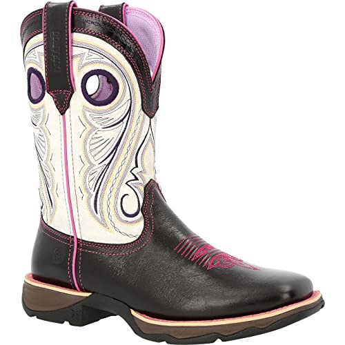 Lady Durango Women's Raven Black & White Western Boot von Durango