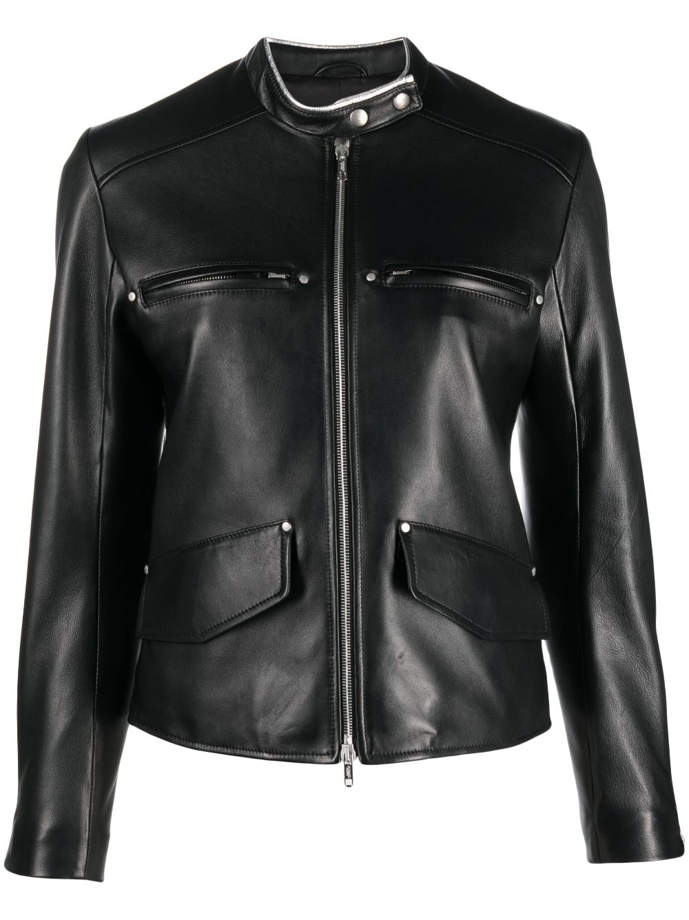 Durazzi Milano Klassische Bikerjacke - Schwarz von Durazzi Milano