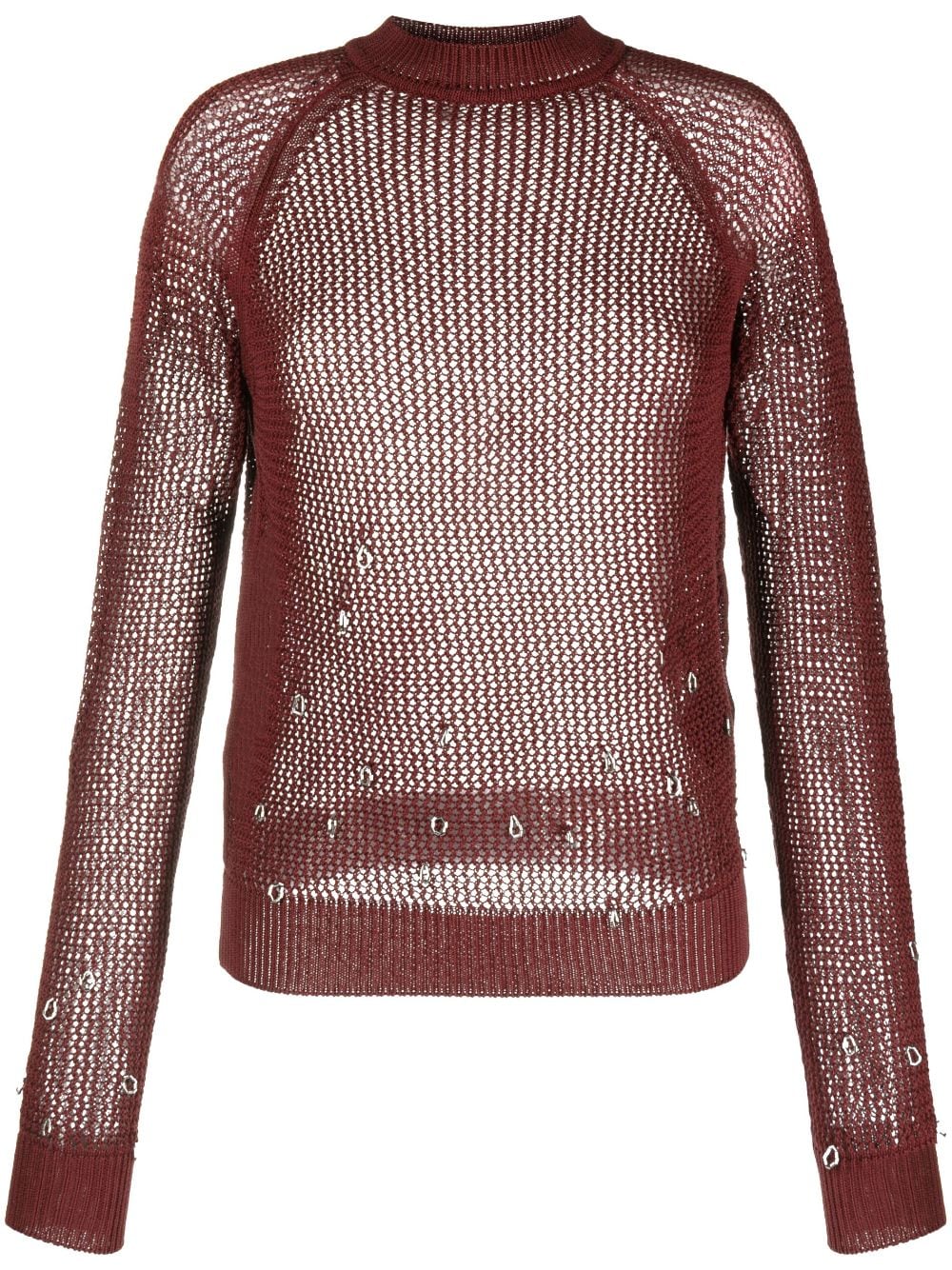 Durazzi Milano Pullover mit Perlen - Rot von Durazzi Milano