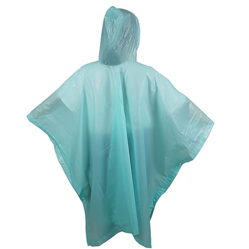 Wasserdichter Regenponcho Wiederverwendbar Leichter Wasserdichter Regenjacken Tragbarer Unisex-Regencape Regenmantel für Damen Herren Regenmantel Eva Regenschutz Regenumhang für Wandern&Reisen (blau) von Durdiiy