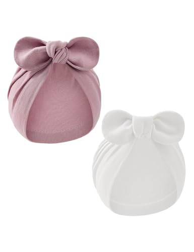 Durio Baumwolle Baby Mütze 0-24Monate Erstlingsmützen Neugeborene Mädchen Jungen Baby Beanie Newborn Mütze Mit Band von Durio