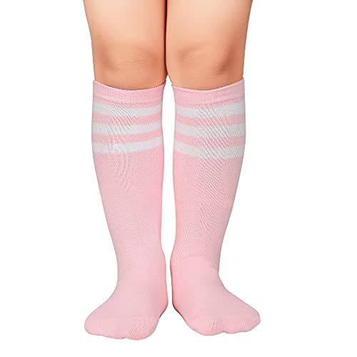 Durio Fußballsocken Kinder Baby Kniestrümpfe Kinder Knielange Socken Mädchen Kinder Tennissocken Sportsocken für Kleinkinder Kinder Mädchen und Jungen von Durio