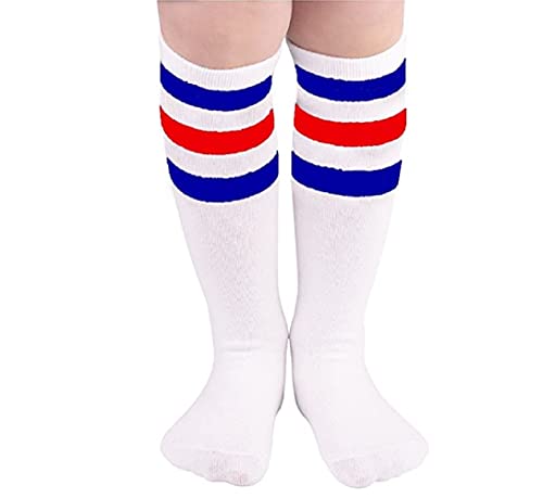 Durio Fußballsocken Kinder Baby Kniestrümpfe Kinder Knielange Socken Mädchen Kinder Tennissocken Sportsocken für Kleinkinder Kinder Mädchen und Jungen von Durio