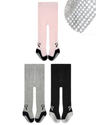 Durio Strumpfhose Baby Baumwolle Kinderstrumpfhose Mit Stopper Anti-Rutsch Warme Strümpfe Leggings von Durio