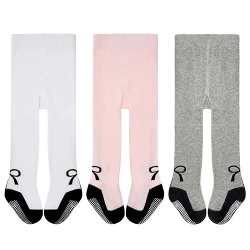 Durio Strumpfhose Baby Baumwolle Kinderstrumpfhose Mit Stopper Anti-Rutsch Warme Strümpfe Leggings von Durio