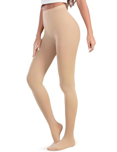 Durio Strumpfhosen Damen Hautfarbe Thermostrumpfhosen für Damen 80 DEN Warm Fleece Pantyhose Winter Thermo Strumpfhose M von Durio