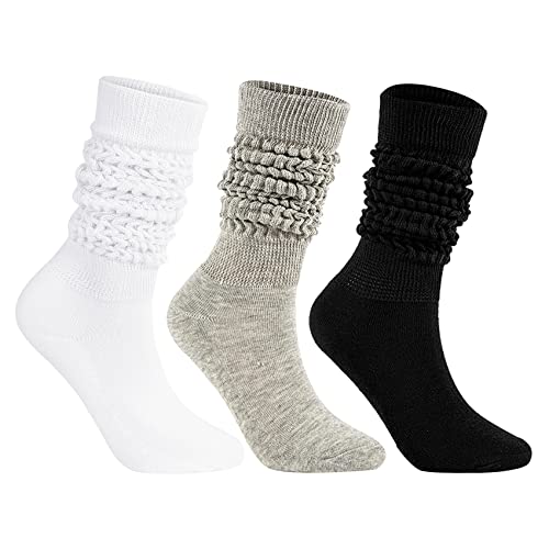 Durio Damen Kniestrümpfe Slouch socks Hohe Socken Damen lange Trachtenstrümpfe Damen Warme Oktoberfest Dirndlkleid Costume Mehrfarbig-1 Einheitsgröße von Durio