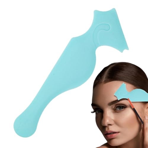 Duroecsain Augen-Make-up-Schablonen, Hilfswerkzeug für Eyeliner, Präzisions-Lidschatten-Lineal-Applikatoren, Silikon-Make-up-Schablonen von Duroecsain