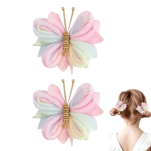 Duroecsain Bunte Tierhaarclips – Cartoon Girls Anti Slip Barrettes, 1 Paar Netz-Haar-Accessoires für Kinder für den täglichen Gebrauch von Duroecsain