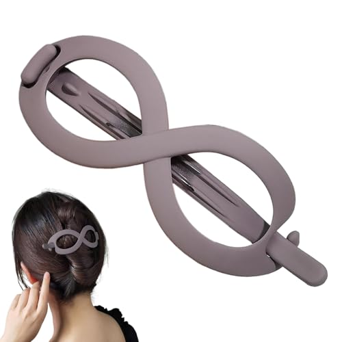 Duroecsain Französische ovale Haarklammern für Frauen, gebogene Haarklammern mit Pferdeschwanz, rutschfester Pferdeschwanzhalter, Bananen-Haarklammern von Duroecsain