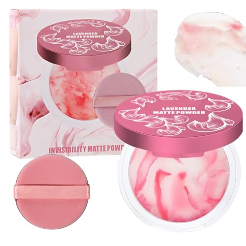 Duroecsain Gesichtspuder | Kompaktes Puder Anti-Brillanz | leichte Textur, wasserfest, Concealer, Fondant, vollständige Abdeckung, tägliche Verwendung für fettige Haut und Augenkonturen von Duroecsain