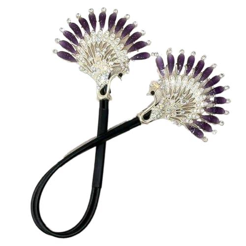 Duroecsain Haarbrötchen -Hersteller für Frauen, Form Haarbrötchen - Peafowl Hair Bun Shaper Lazy Hair Curler,Geburtstag Muttertag Schmuck Display Angel Wings für Reisen, Aufführung von Duroecsain