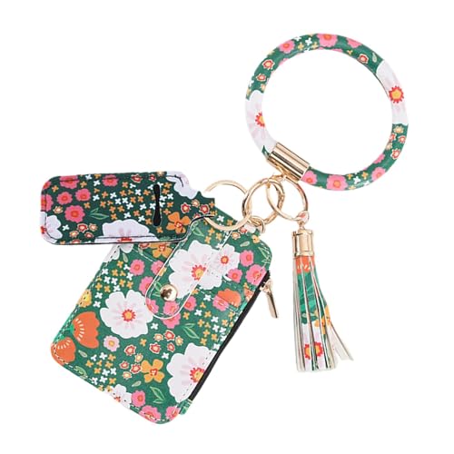 Duroecsain Kartenetui mit Blumenmuster, Kartenetui mit Blumenmuster - Schlankes Portemonnaie mit Kreditkartenetui,Mehrzweck-Reise-niedliches dünnes Kartenetui, tragbares süßes kleines Kartenetui, von Duroecsain