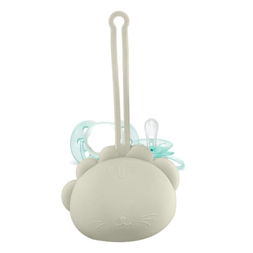 Duroecsain Tragbare Schnuller-Organizer-Box, Silikon-Nippel-Aufbewahrungsbox | Aufbewahrungstasche für Kleinkinder-Schnuller | Schnullerbehälter, kompakter Nippel-Organizer für Wickeltaschen, von Duroecsain