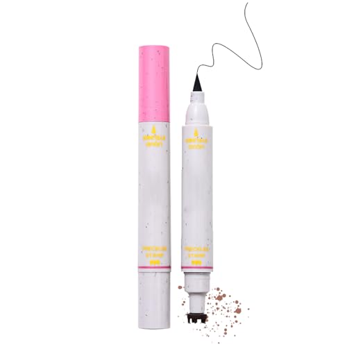 Freckles Abbey & Eyeliner, 2 in 1 Freckles Wasserdicht Freckle Sift & Eye Liner von Duroecsain