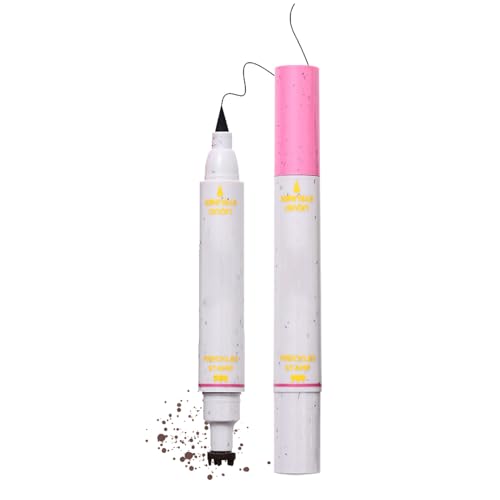 Freckles Abbey & Eyeliner, 2 in 1 Freckles Wasserdicht Freckle Sift & Eye Liner von Duroecsain