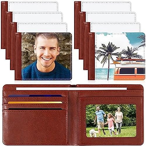 Durratou 4PCS Blank Heat Transfer Sublimation Bank Card Holder Compact Wallet for Christmas Vather's Day Office von Durratou