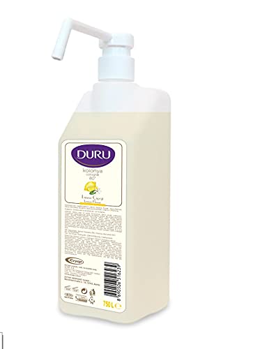 Duru Einfache Anwendung für professionelle Barbiere und Köln-Enthusiasten, Spray mit einfacher Pumpe, Zitrone, 750 ml (1 Stück) von Duru