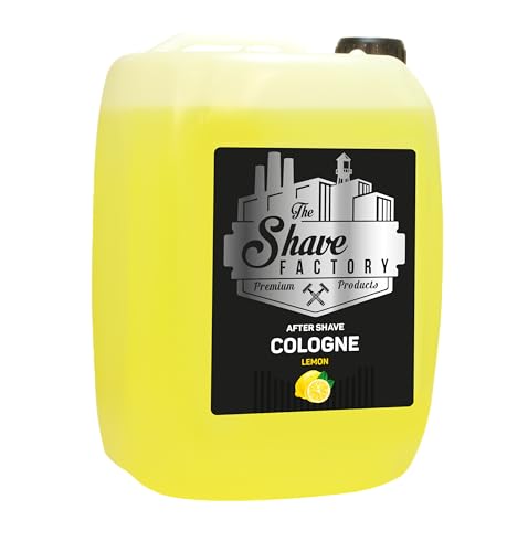 The Shave Factory 5L Lemon Cologne – Professioneller Aftershave-Duft für Friseurläden & Salons | Erfrischender Zitrusduft für langanhaltende Frische | Große 5-Liter-Flasche von the shave factory