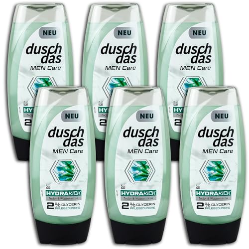 6 er Pack Duschdas Men Hydra Kick Duschgel Shower 6 x 225 ml von Duschdas