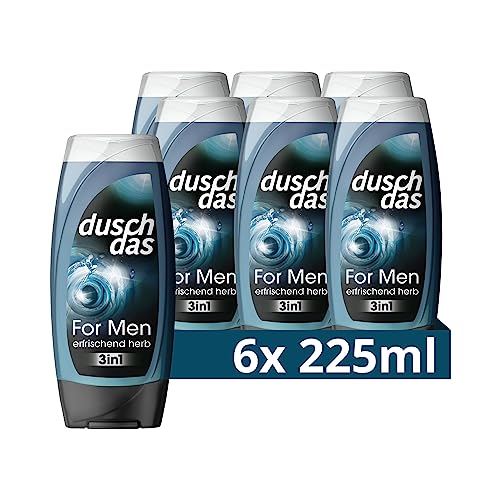Duschdas Duschgel For Men Duschbad mit Fresh-Energy-Duftformel sorgt für eine erfrischende Dusche 6 x 225 ml von Duschdas