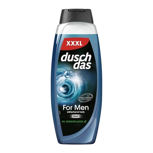 Duschdas 3-in-1 Duschgel & Shampoo For Men XXXL Duschbad mit Fresh-Energy-Duftformel sorgt für einen erfrischenden Start in den Tag 675 ml von Duschdas