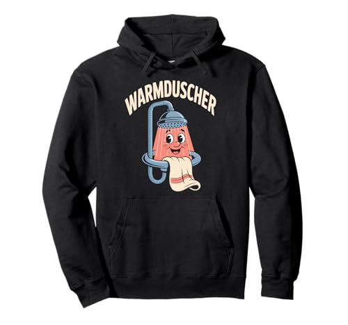 Warmduscher Lustiger Duschkopf Cartoon Handtuch Pullover Hoodie Warmduscher Lustiger Duschkopf Cartoon Handtuch Pullover Hoodie von Duschhumor Warmduscher Spruch Lustig Cartoon