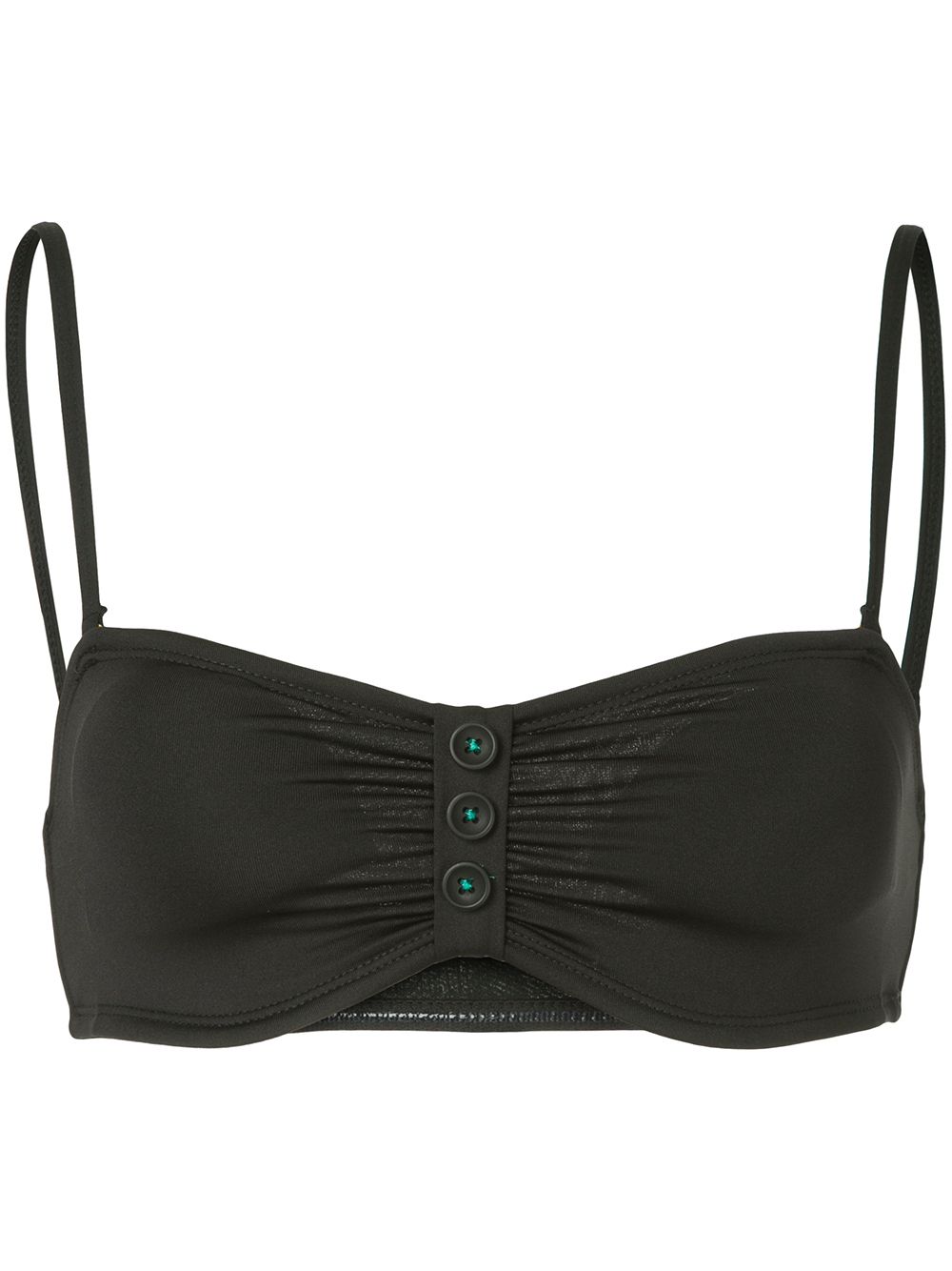 Duskii 'Appletini' Bandeau-Bikinioberteil - Schwarz von Duskii